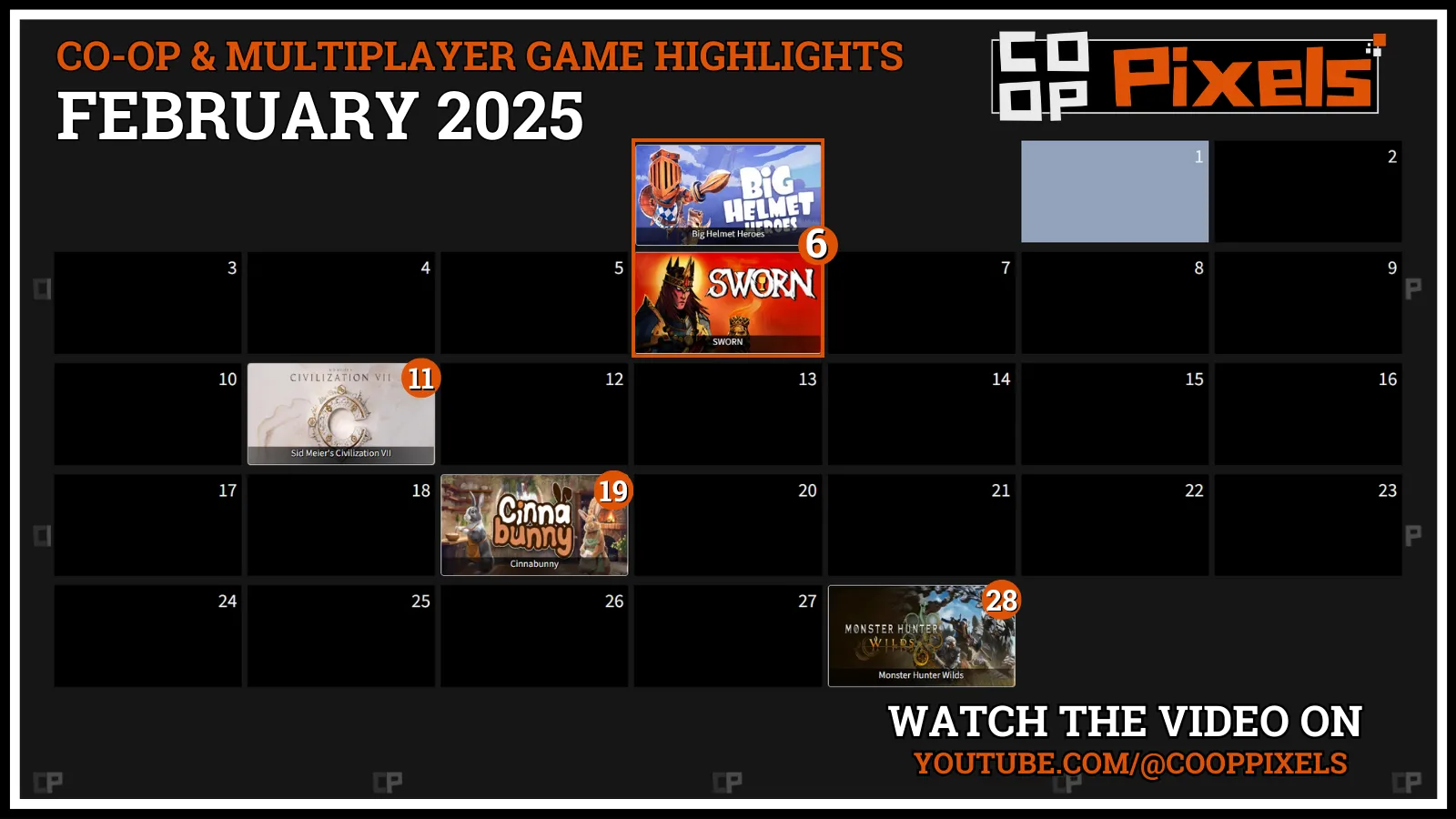 Co-op Calendar February 2025