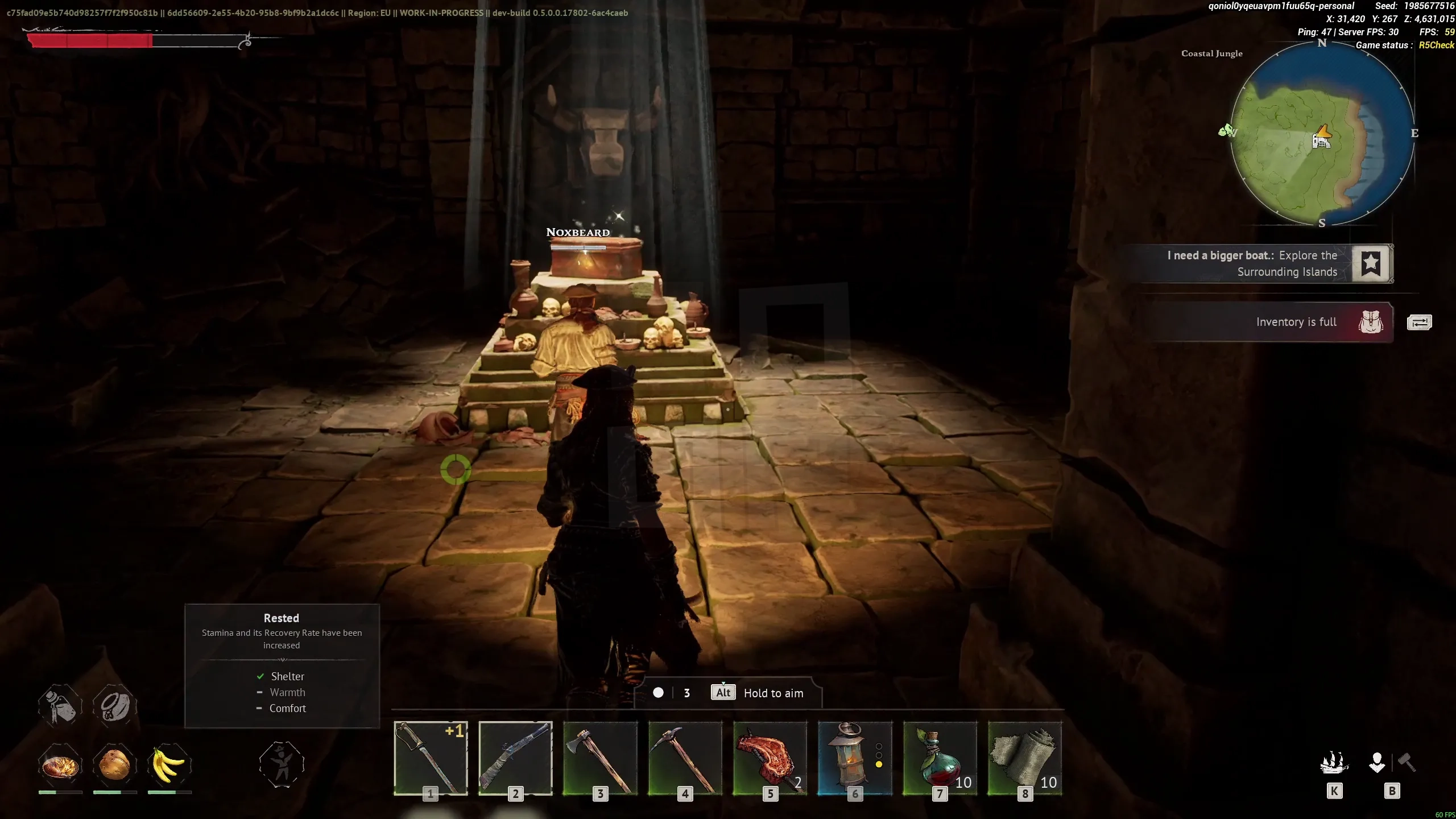 Searching for Noxbeards treasure together