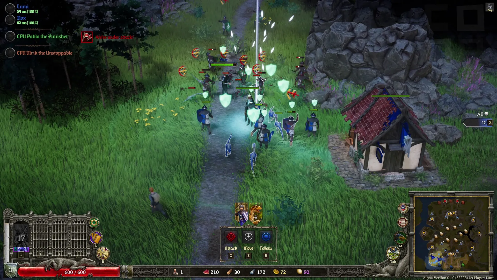 Action skills were still limited, but slashing away together with your army felt great!