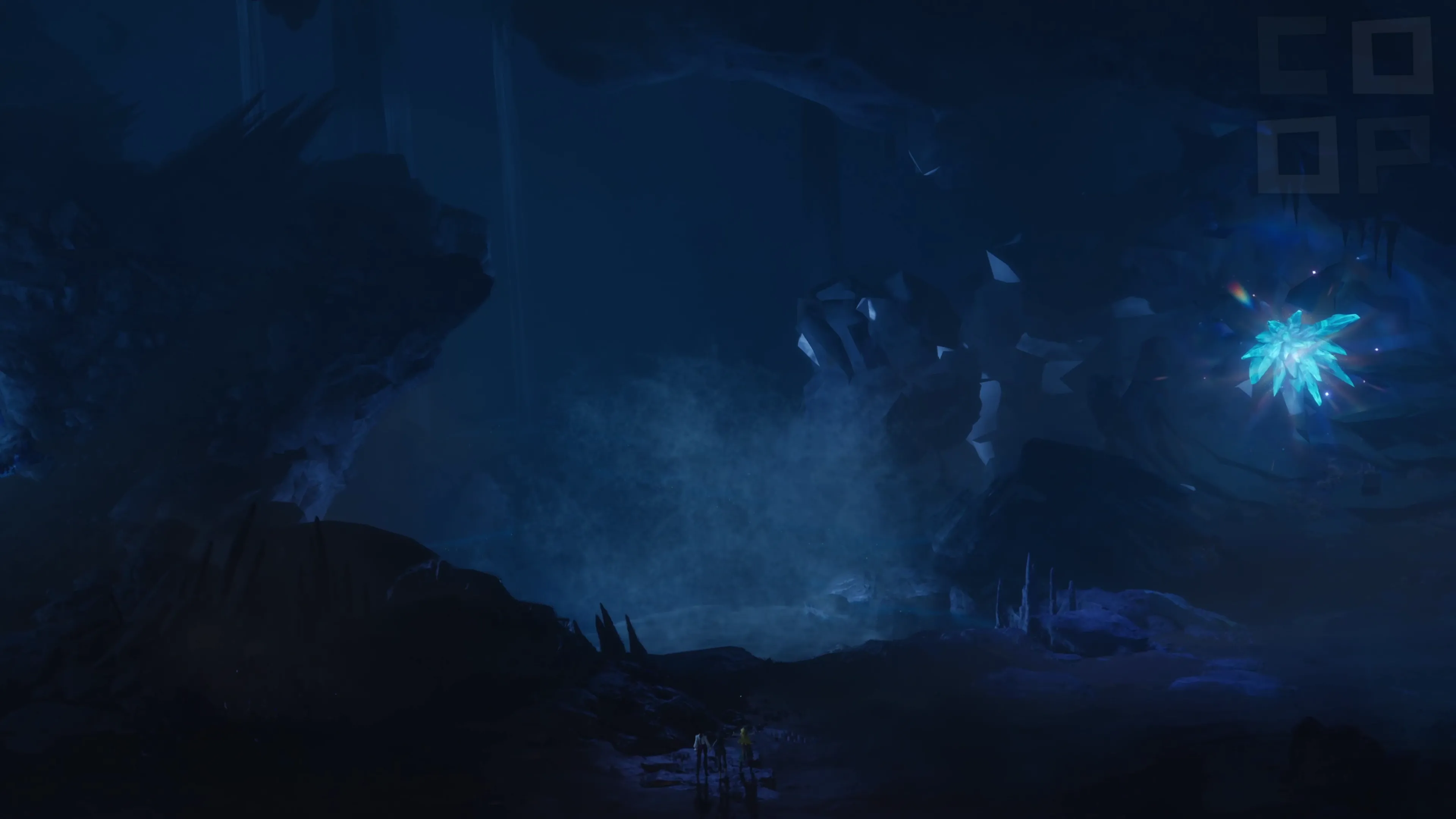 Dark Caves Contrast the Colorful Islands.